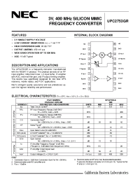 Datasheet UPC2753GR manufacturer NEC